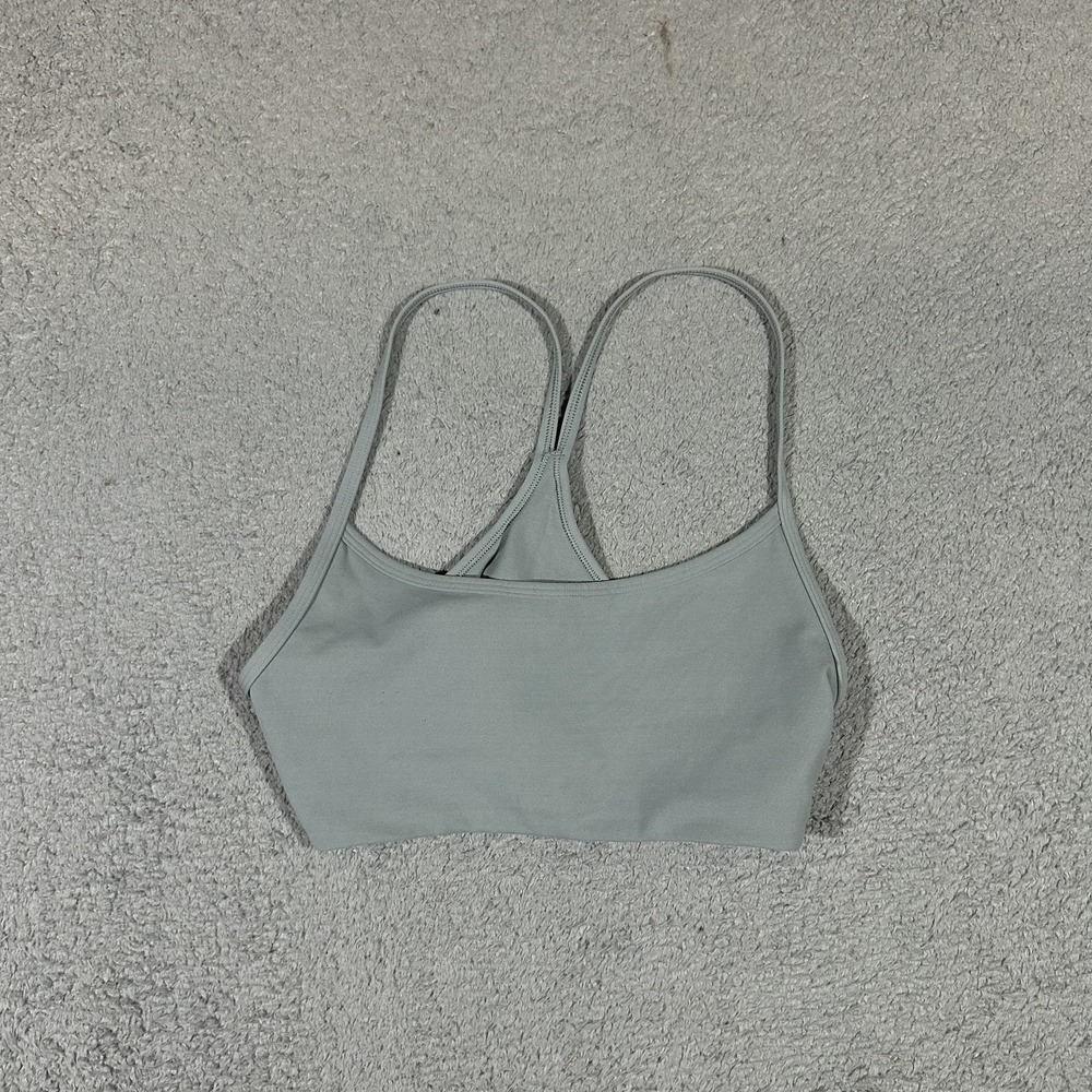 Vuori AllTheFeels Sports Bra Grey Womens Size S VW1099 Activewear